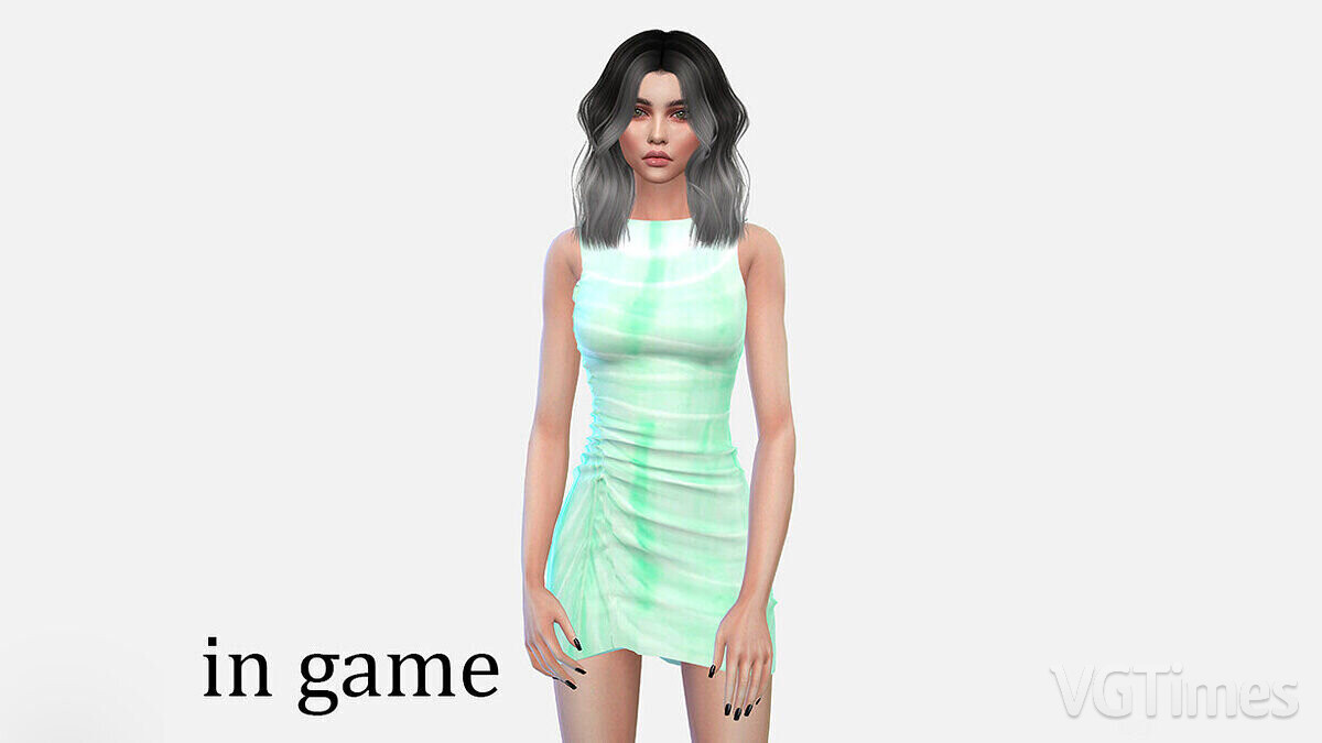 The Sims 4 — Patterned midi dress