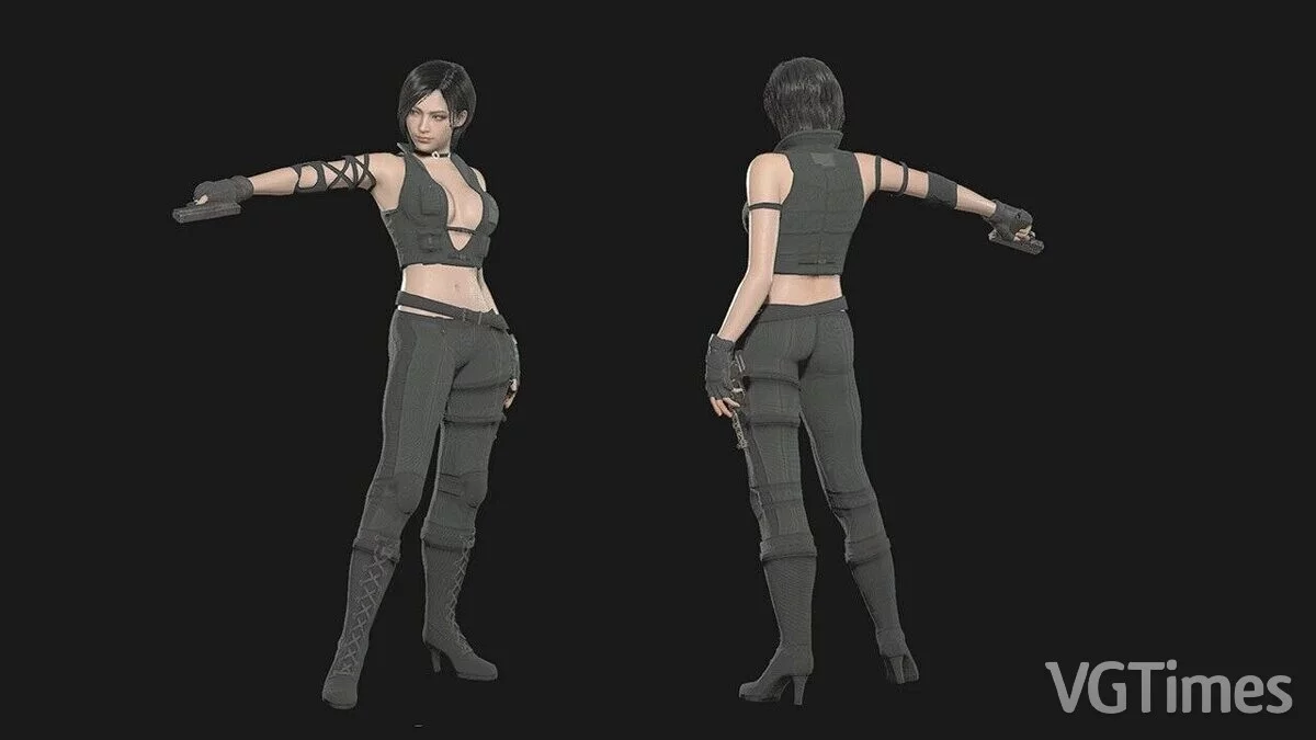 Resident Evil 4 Remake (2023) — Ada vestida como Sonya Blade