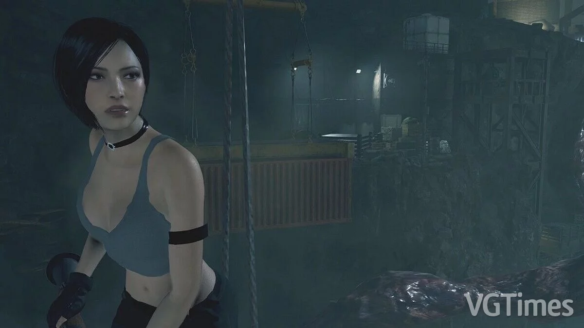 Resident Evil 4 Remake (2023) — Ада в костюме Сони из игры MK 9