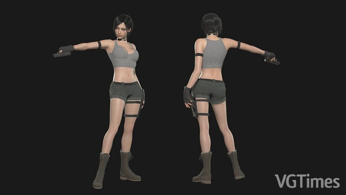 Resident Evil 4 Remake (2023) — Ada dressed as Sonya from MK 9