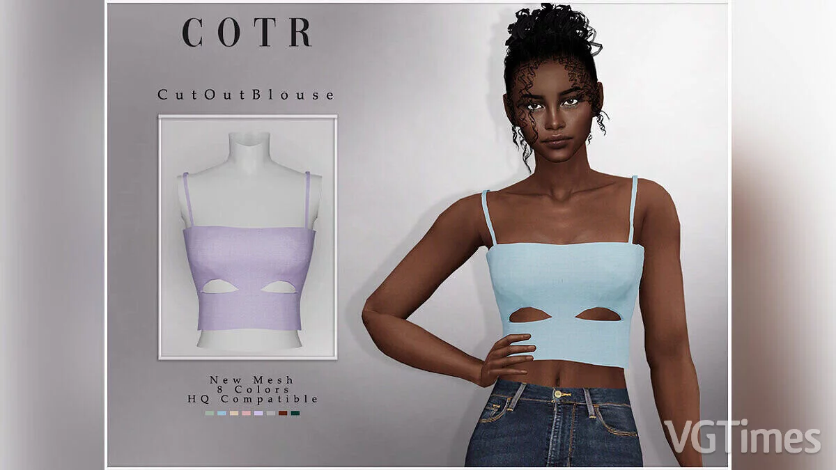 The Sims 4 — Blouse with a small slit