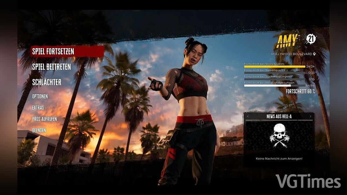 Dead Island 2 — Amy - only main missions completed