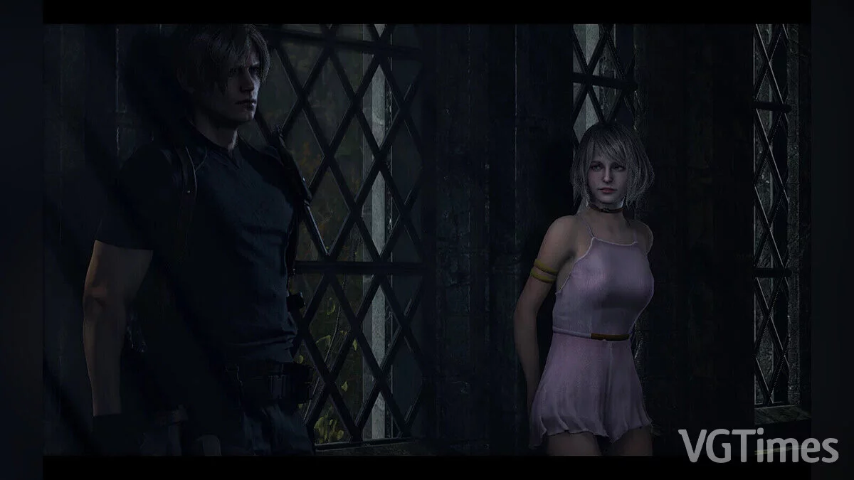 Resident Evil 4 Remake (2023) — Ashley vestida como Catherine Warren