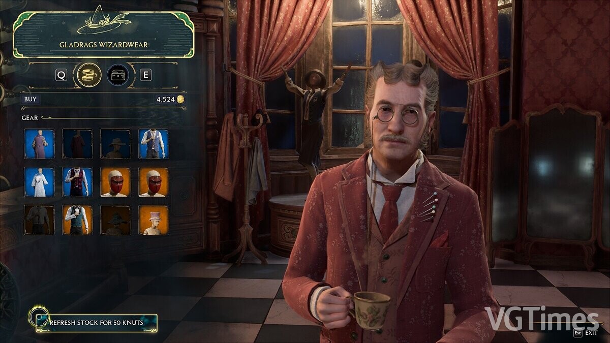 Hogwarts Legacy — Product update button