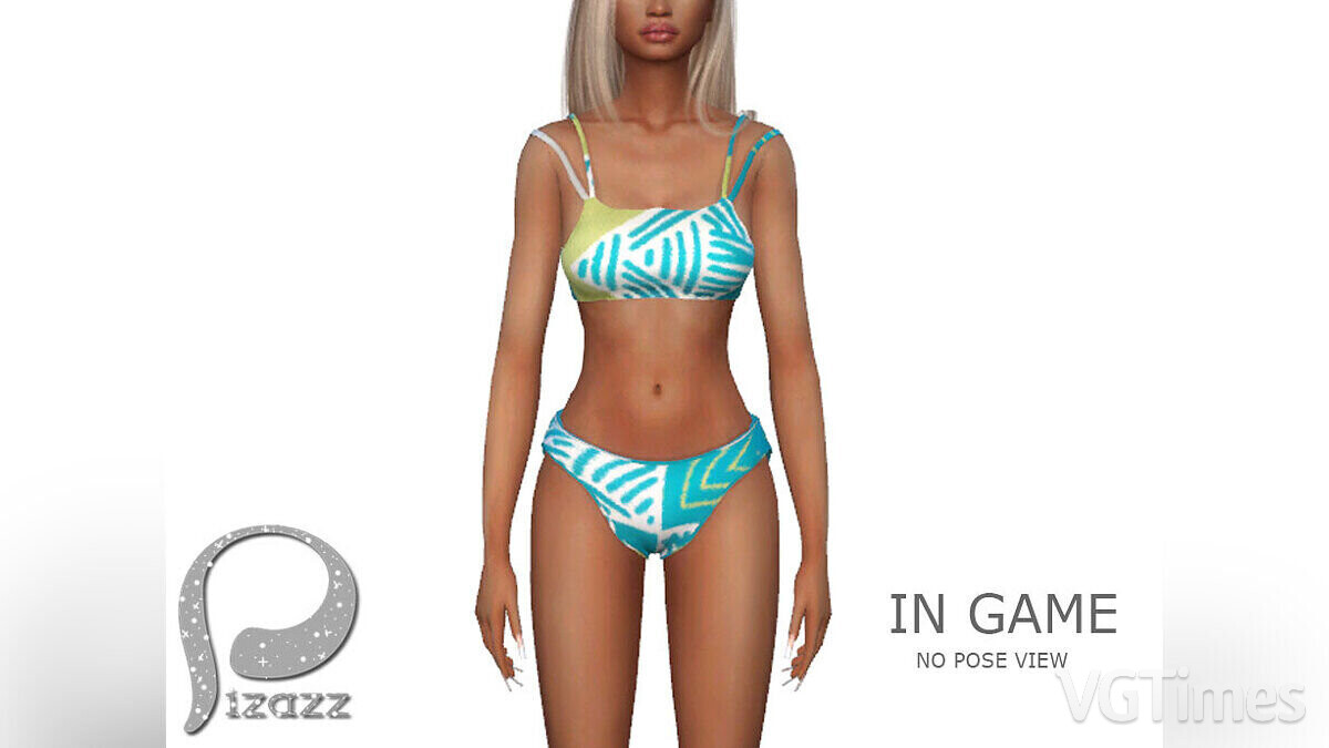 The Sims 4 — Swimsuit Blue waters (swimming trunks)