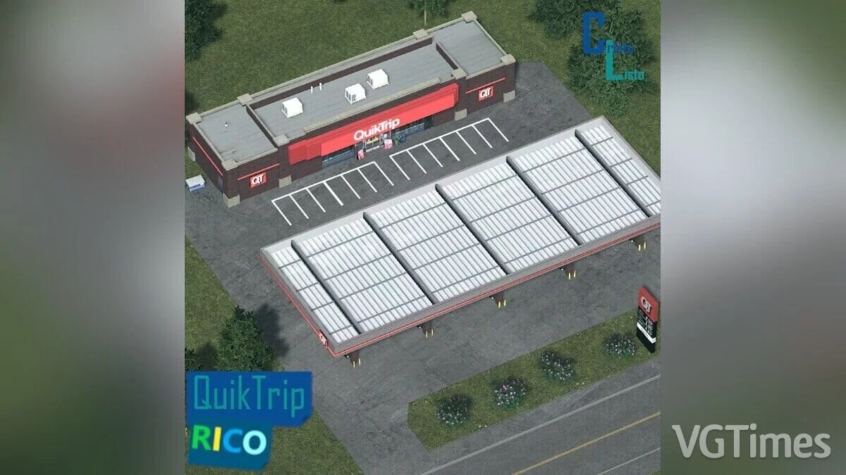 Cities: Skylines — QuikTrip gas station