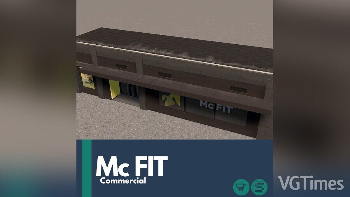 Cities: Skylines — McFIT - fitness center