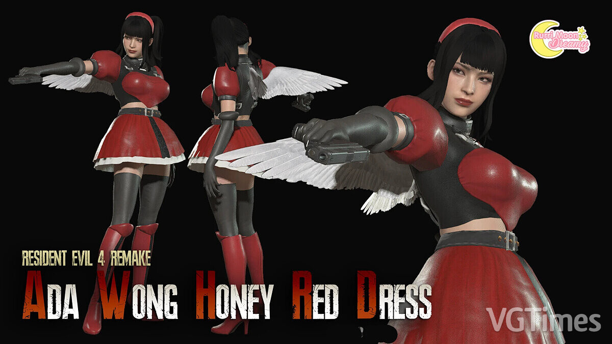 Resident Evil 4 Remake (2023) — Honey red dress for Ada Wong