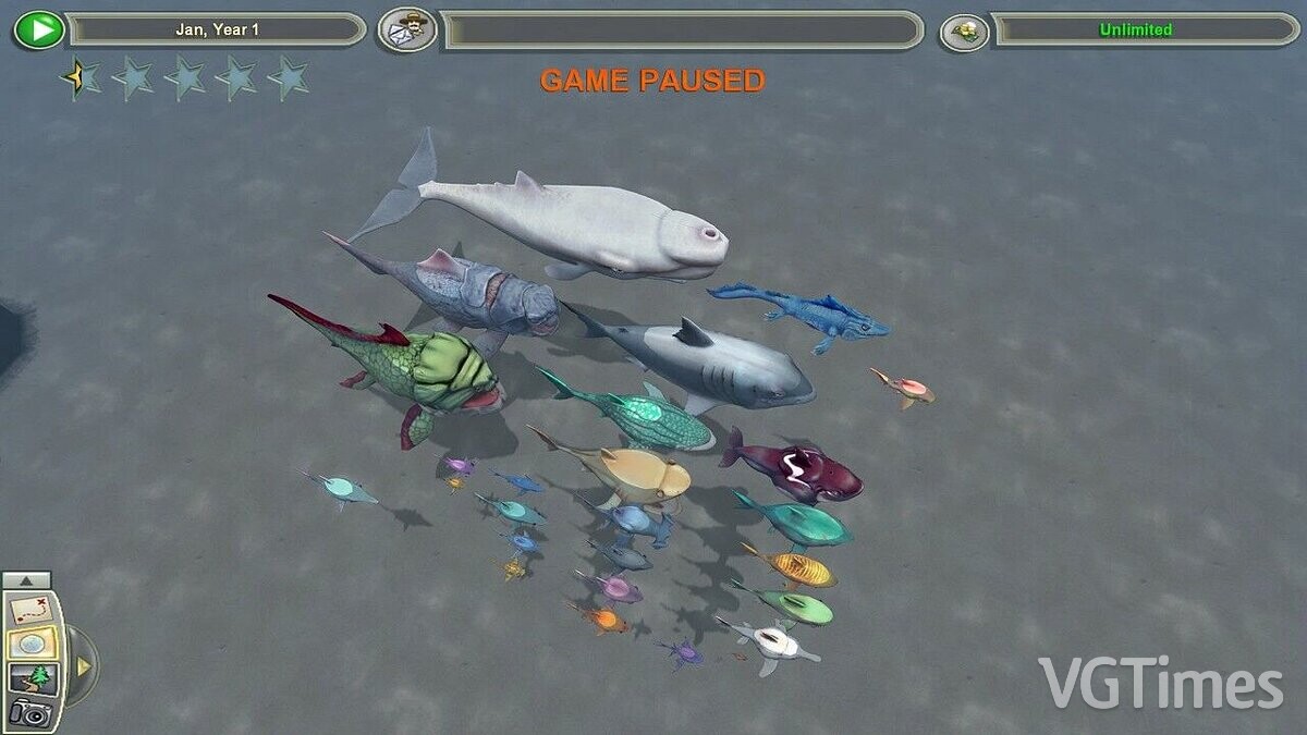 Zoo Tycoon 2 — Set of sharks from the game Hungry Shark