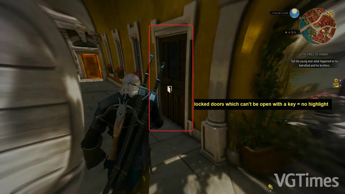 The Witcher 3: Wild Hunt - Complete Edition — No illumination of useless doors in Toussaint