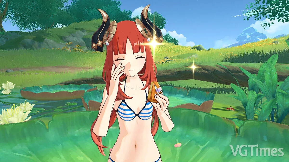 Genshin Impact — Nilu in a swimsuit