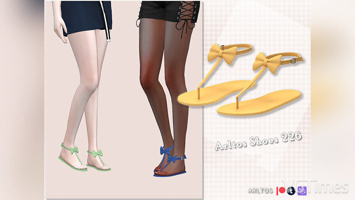 The Sims 4 — Sandals with bow