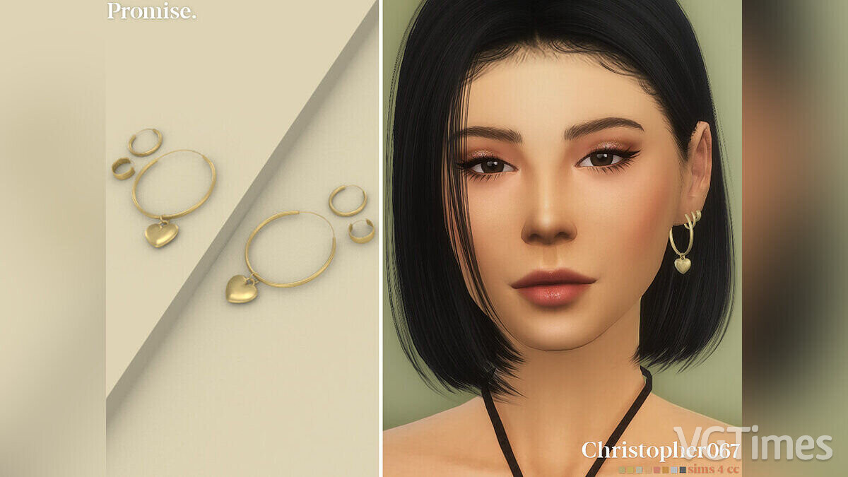 The Sims 4 — Earrings “Promise”