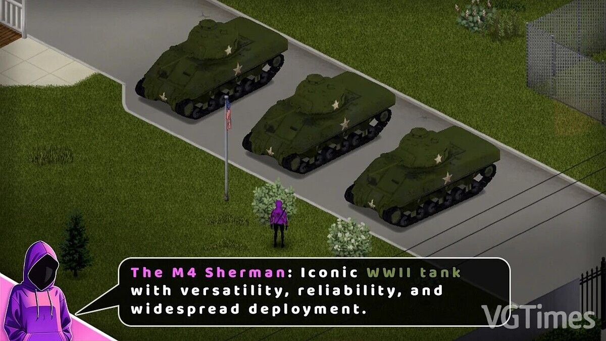 Project Zomboid — M4 Sherman tank