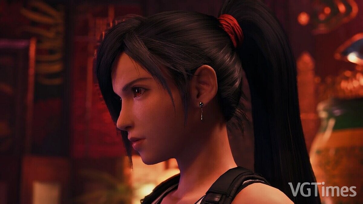 Final Fantasy VII Remake — Tifa with a ponytail