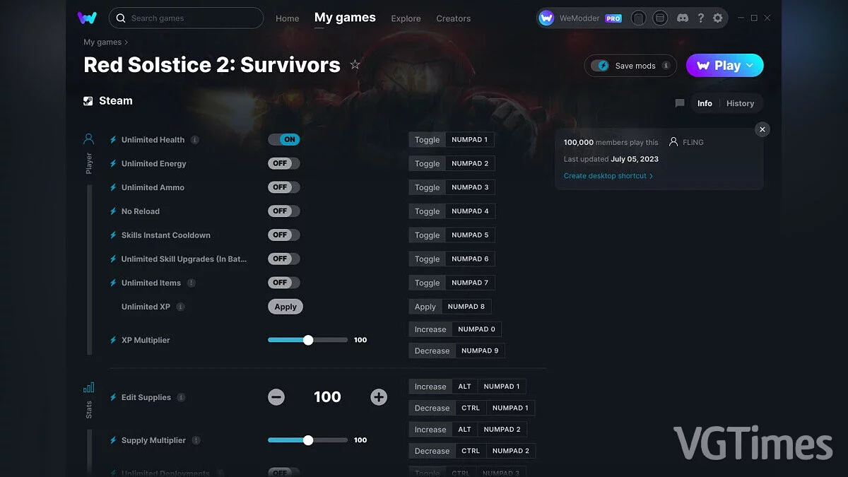 The Red Solstice 2: Survivors — Trener (+22) od 05.07.2023 [WeMod]