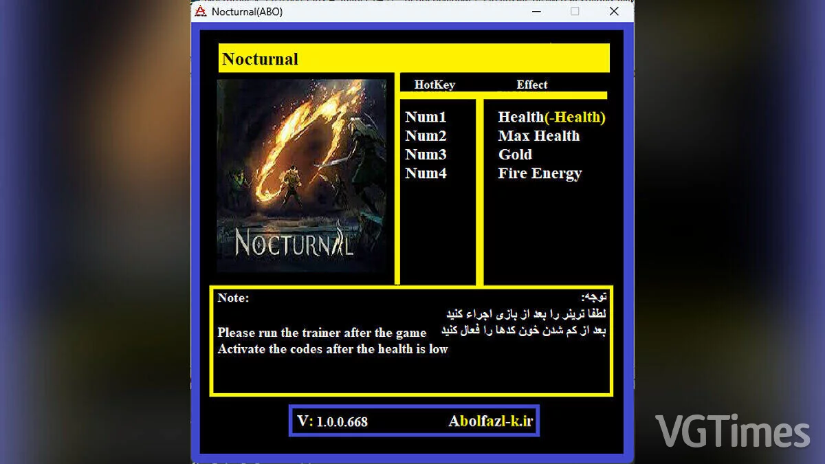 Nocturnal — Trainer (+4) [1.0.0.668]