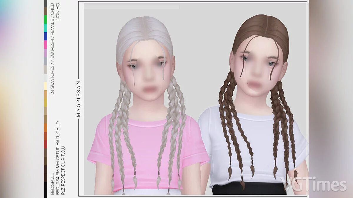 The Sims 4 — Trenzas afro para niños