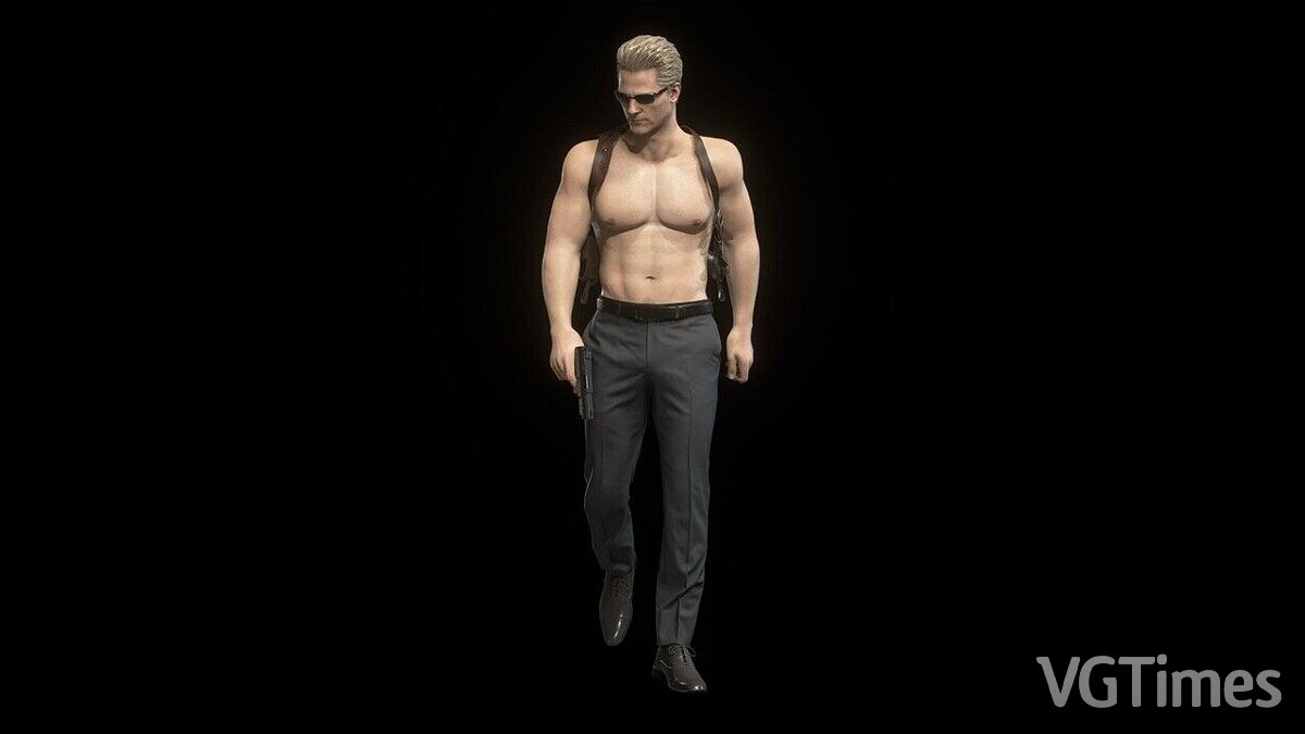 Resident Evil 4 Remake (2023) — Albert Wesker shirtless