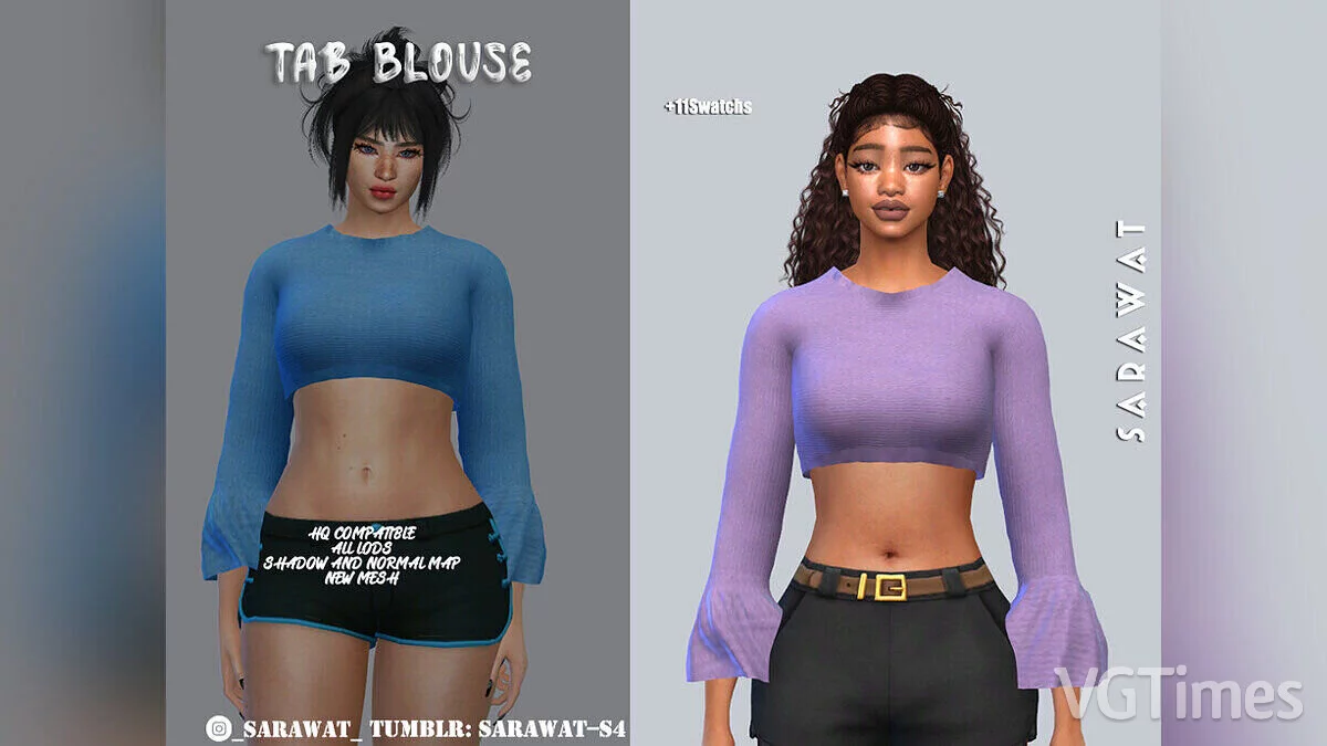 The Sims 4 — Blusa-pastilla