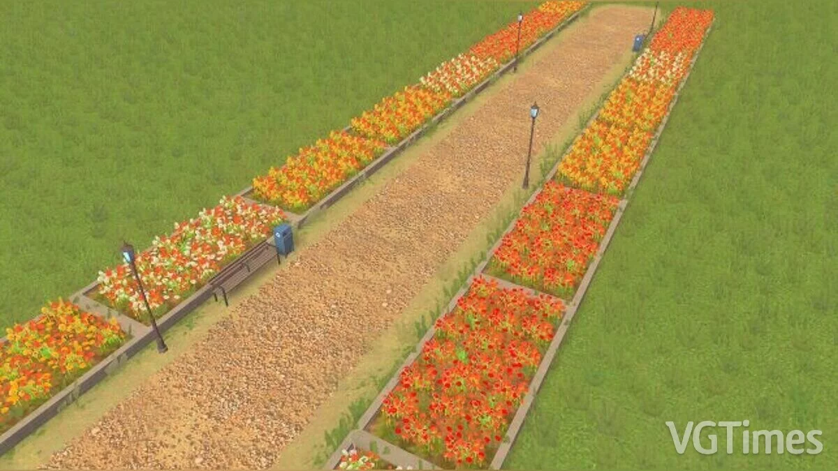 Cities: Skylines — parque de flores