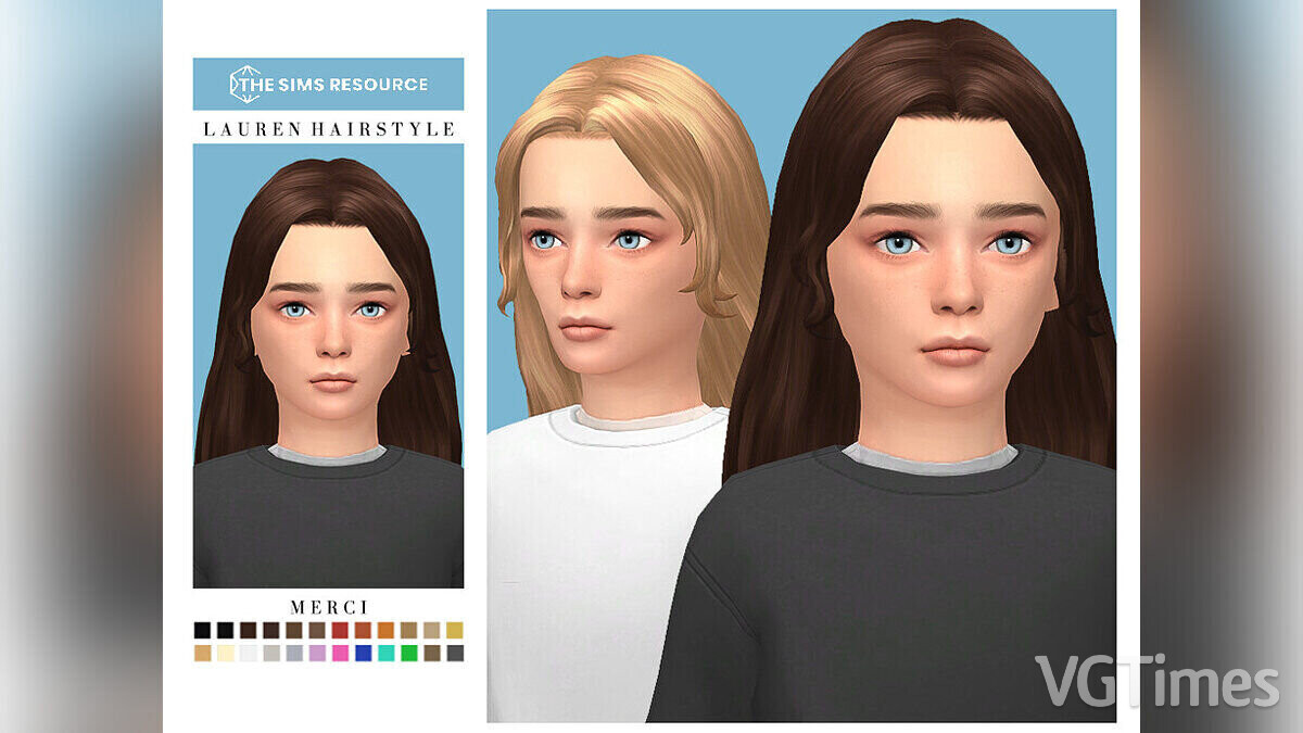 The Sims 4 — Children's hairstyle in the style of Lauren