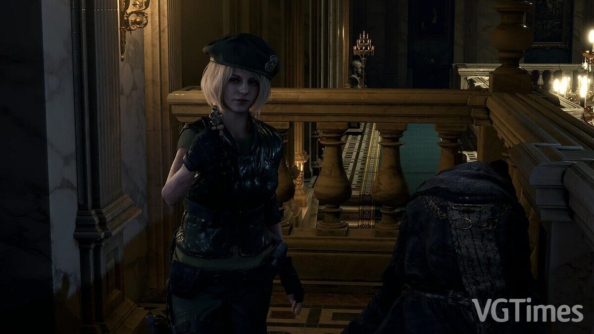 Resident Evil 4 Remake (2023) — Ashley in her S.T.A.R.S. uniform.