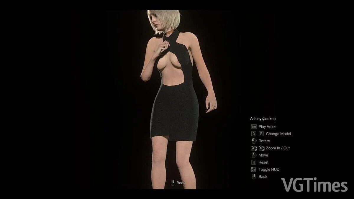 Resident Evil 4 Remake (2023) — Ashley en vestido de noche