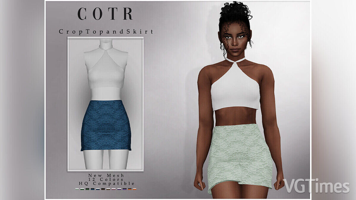 The Sims 4 — Short top and skirt