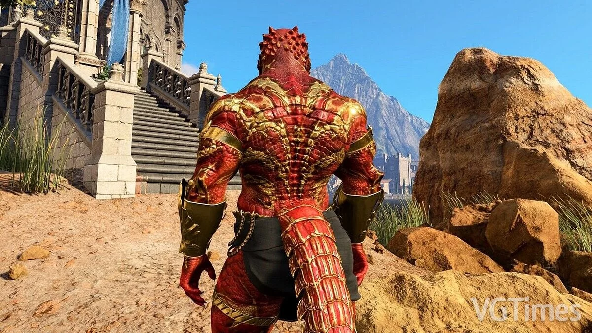 Baldur&#039;s Gate 3 — Мускулистый мужчина-драконорожденный