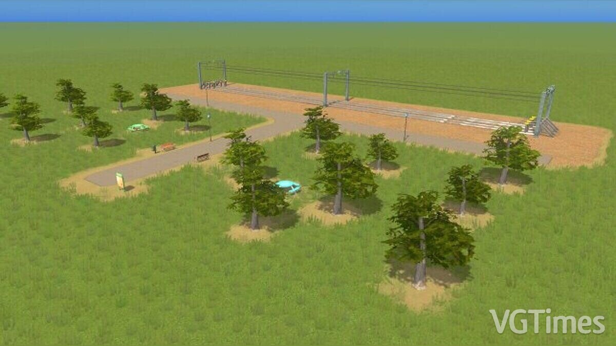 Cities: Skylines — Park with rails