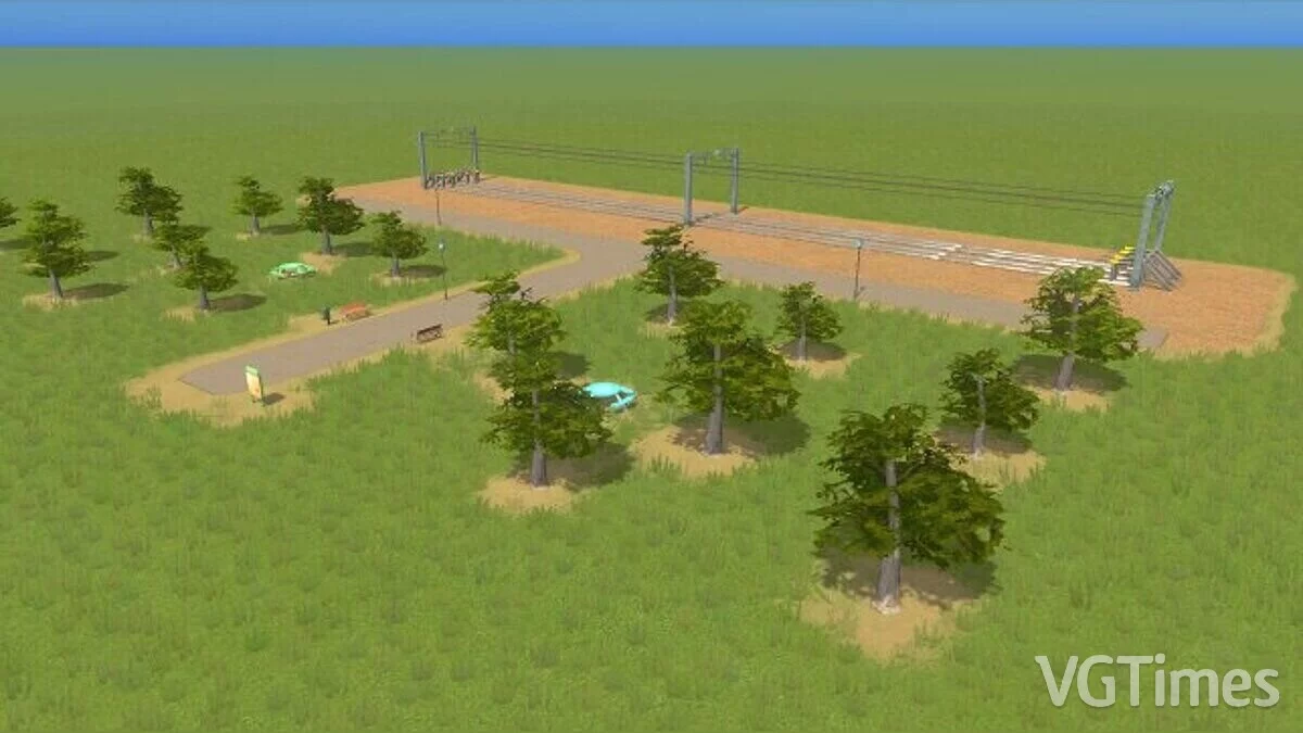 Cities: Skylines — Parque con barandillas