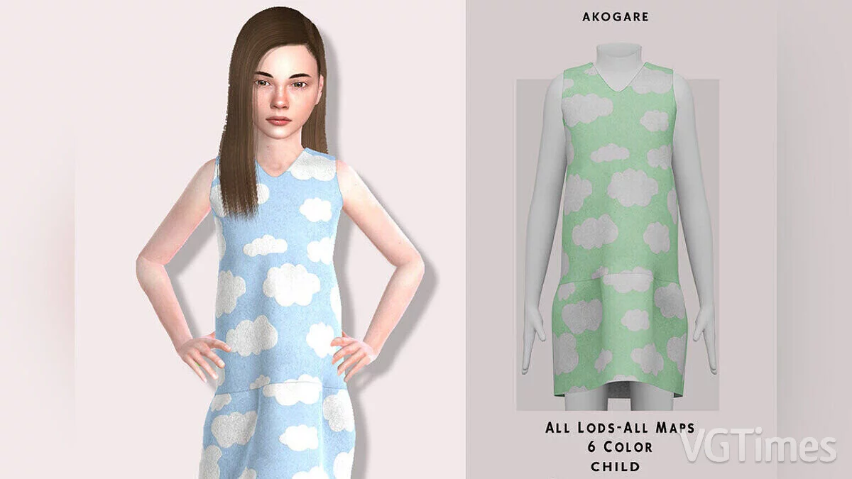 The Sims 4 — Vestido Amaya para niño.