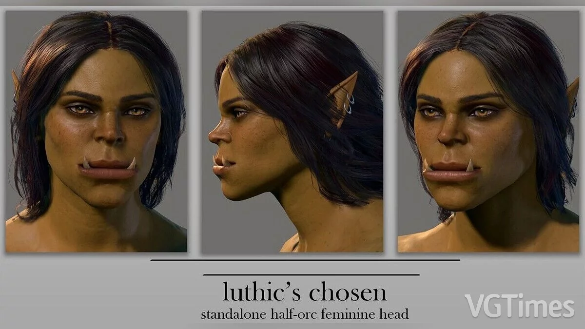 Baldur&#039;s Gate 3 — Half-orc female preset