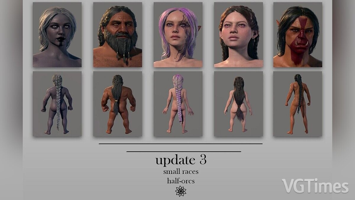 Baldur&#039;s Gate 3 — NPC hairstyles without accessories