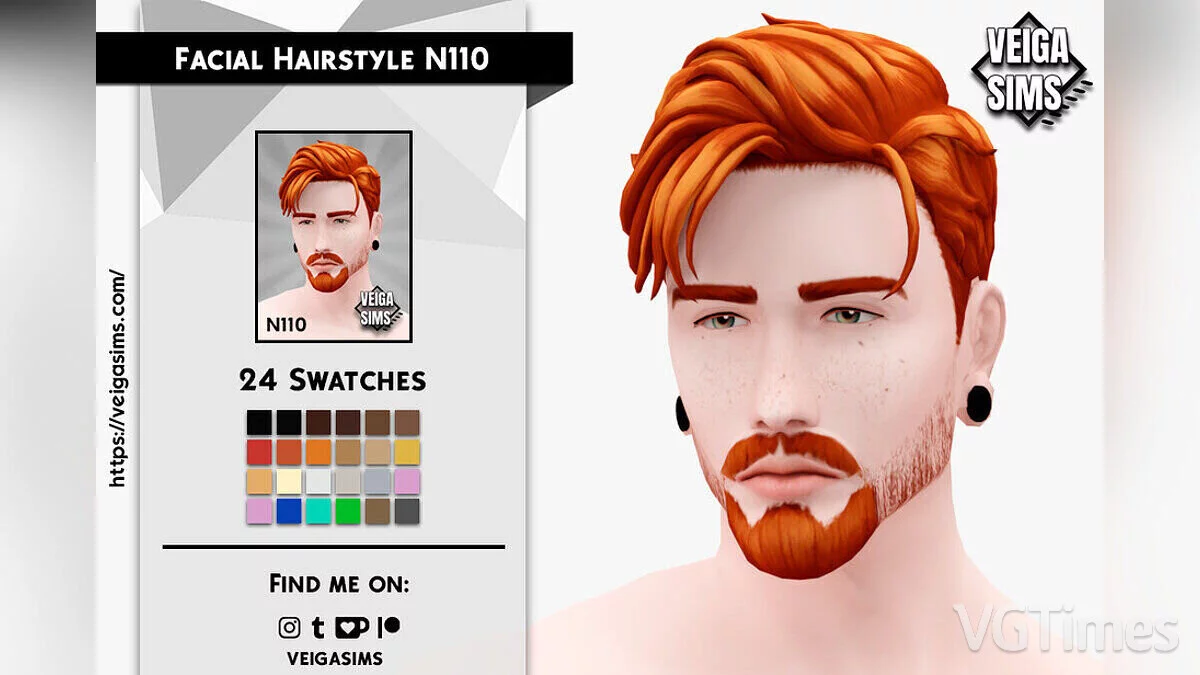 The Sims 4 — Stylish beard N110