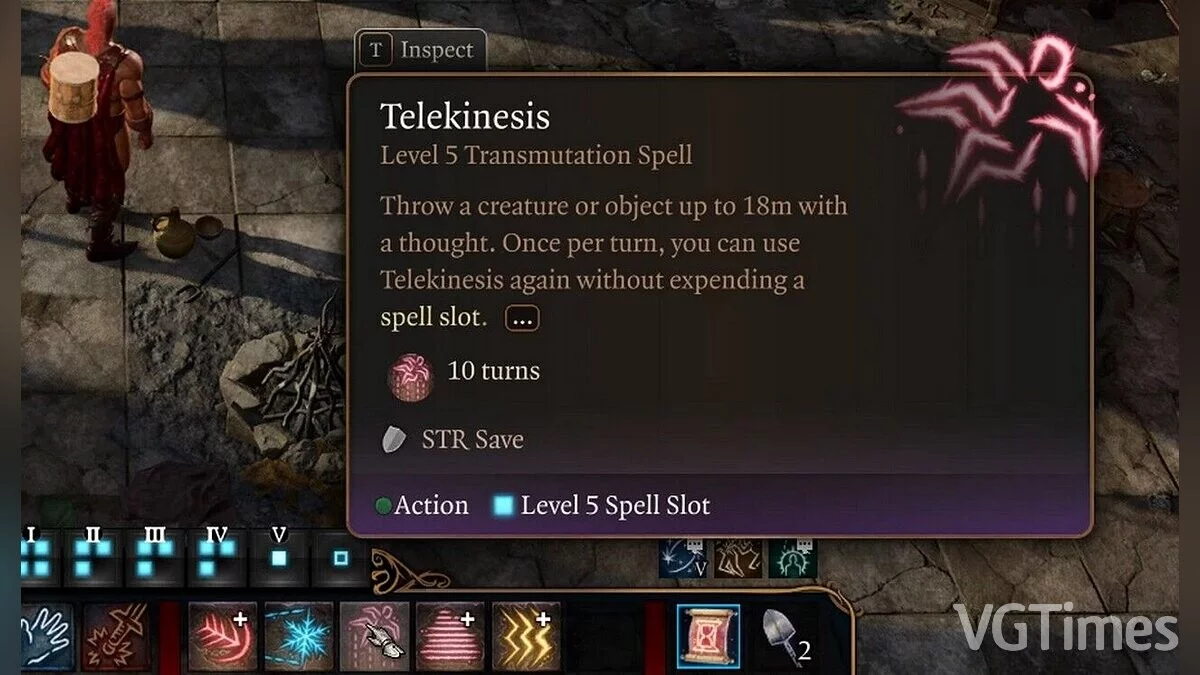 Baldur&#039;s Gate 3 — Telekinesis without concentration