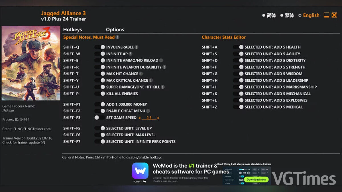 Jagged Alliance 3 — Trener (+24) [1,0]