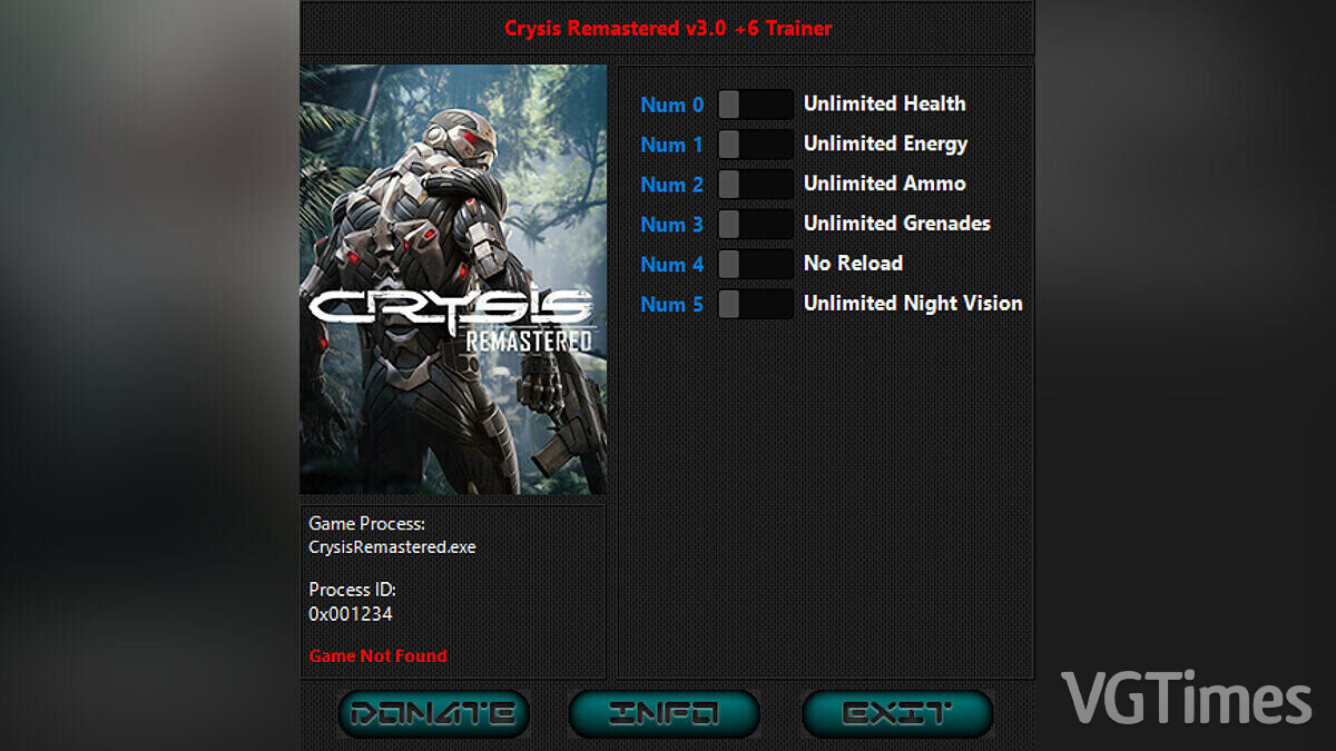 Crysis Remastered — Trainer (+6) [3.0]