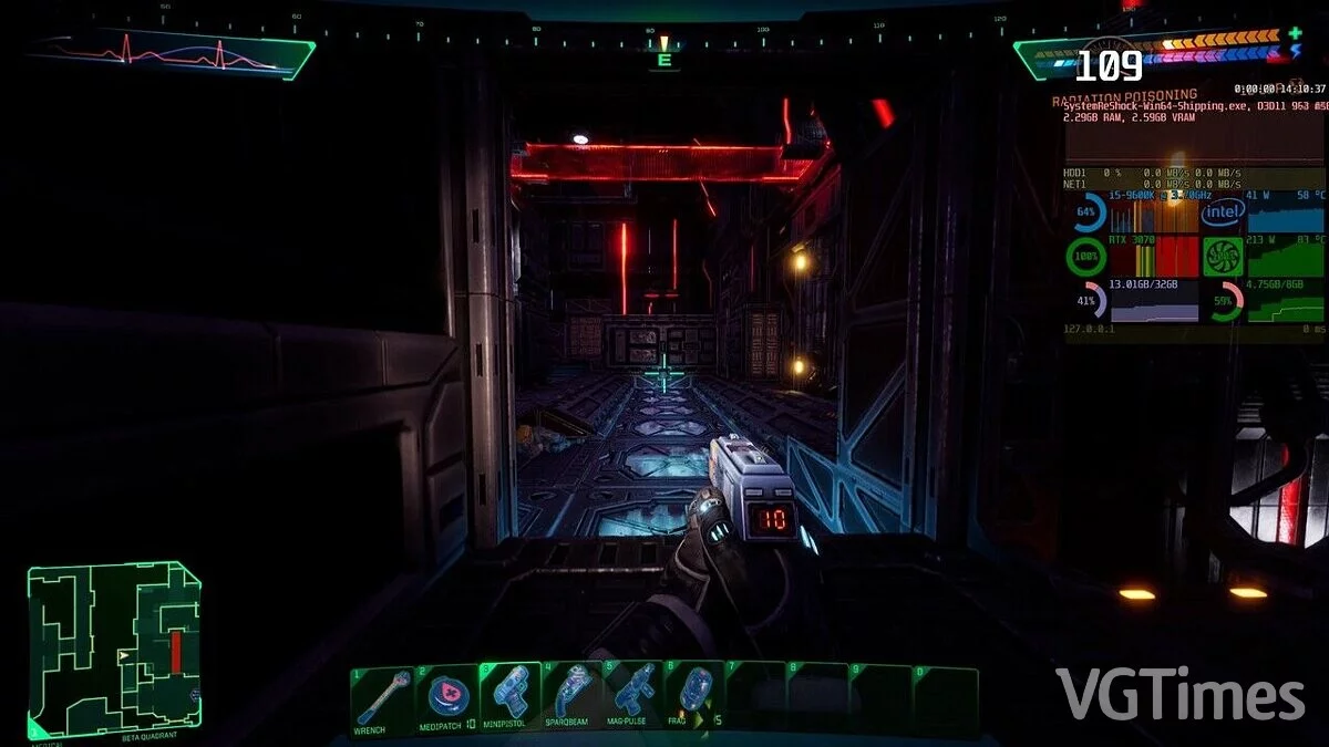 System Shock Remake — Improved headlamp