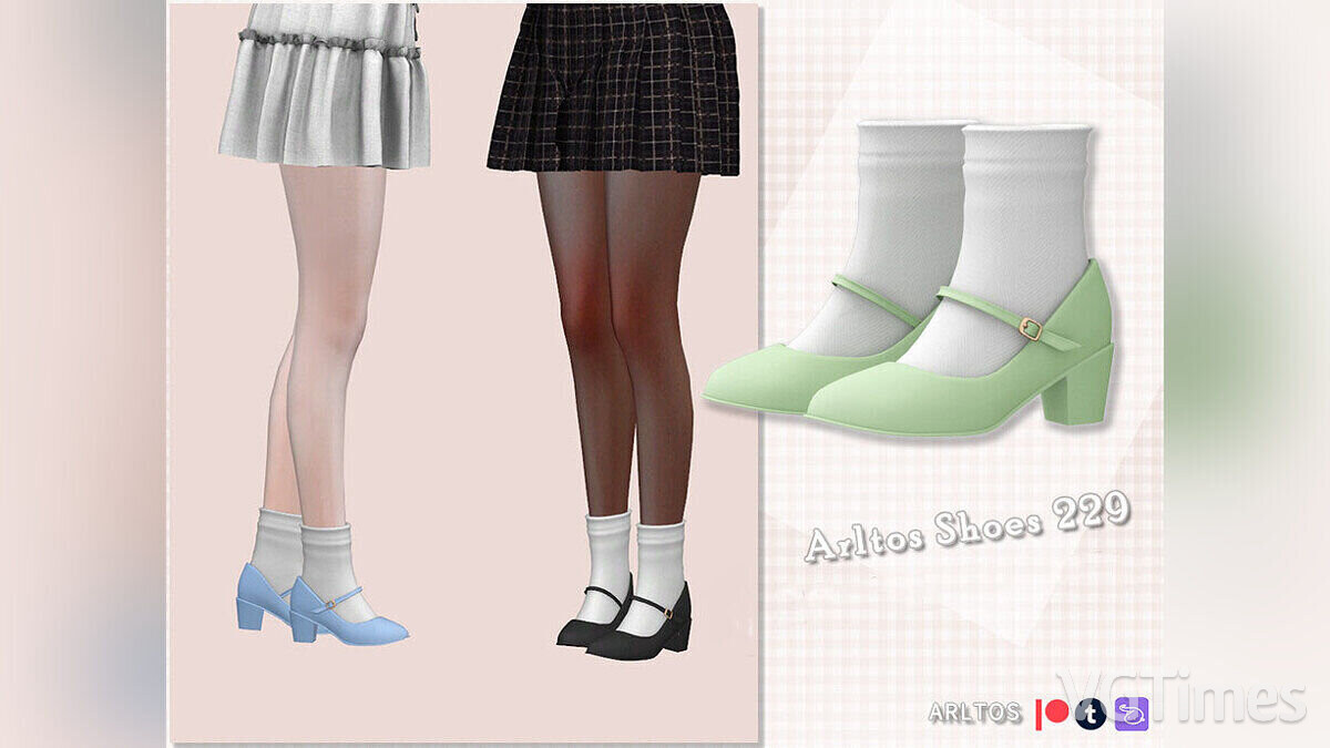 The Sims 4 — Women's shoes with socks