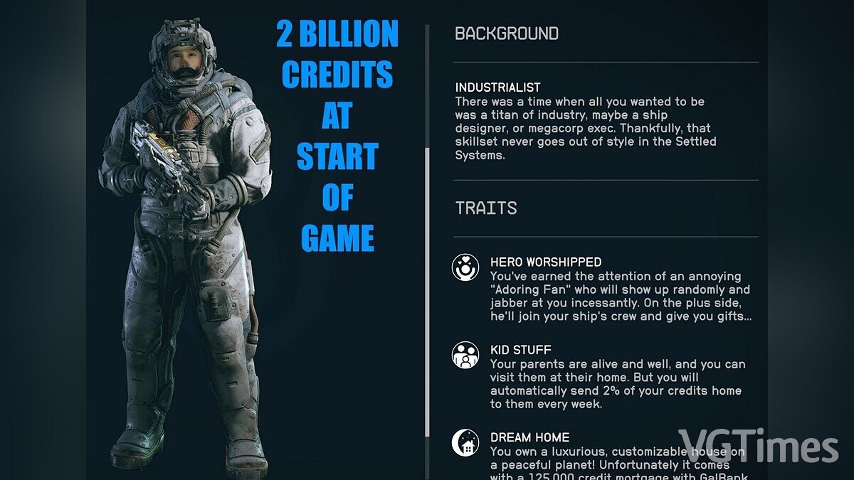 Starfield — 2 billion credits at launch