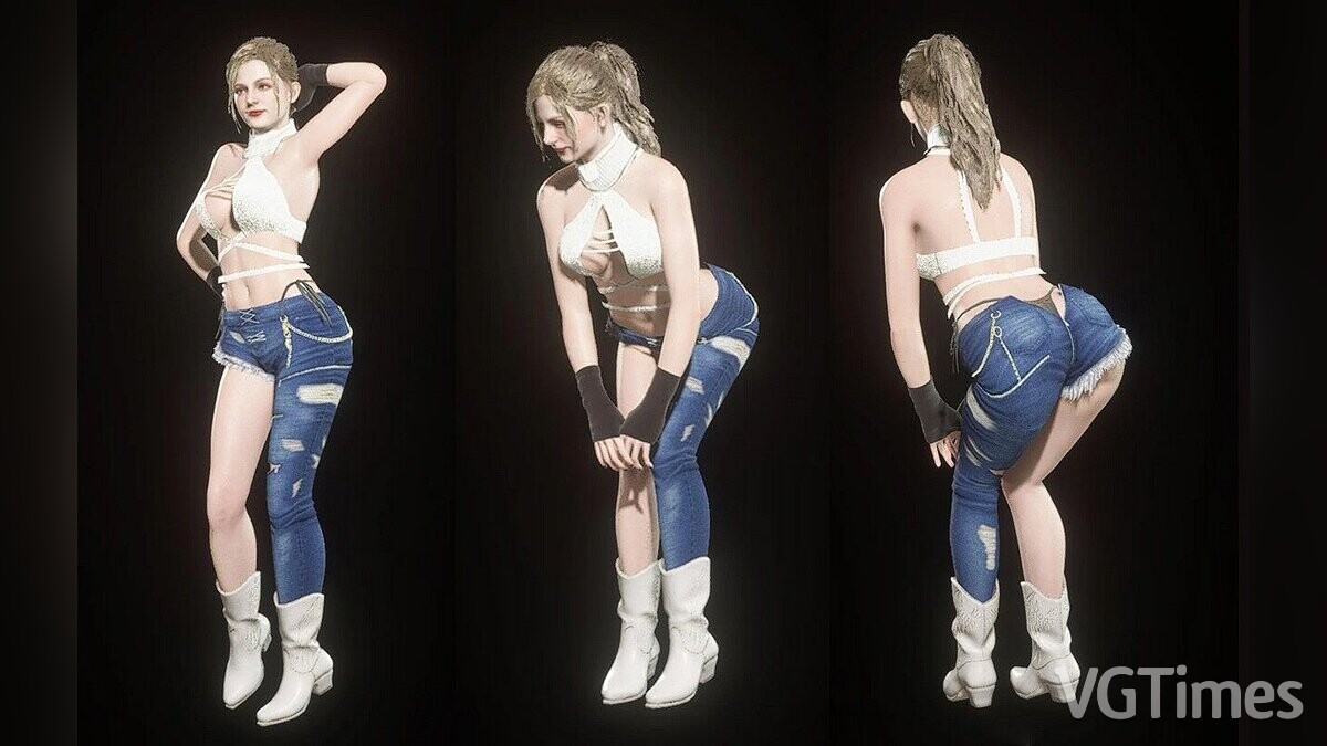 Resident Evil 4 Remake (2023) — Zip back jeans for Ashley