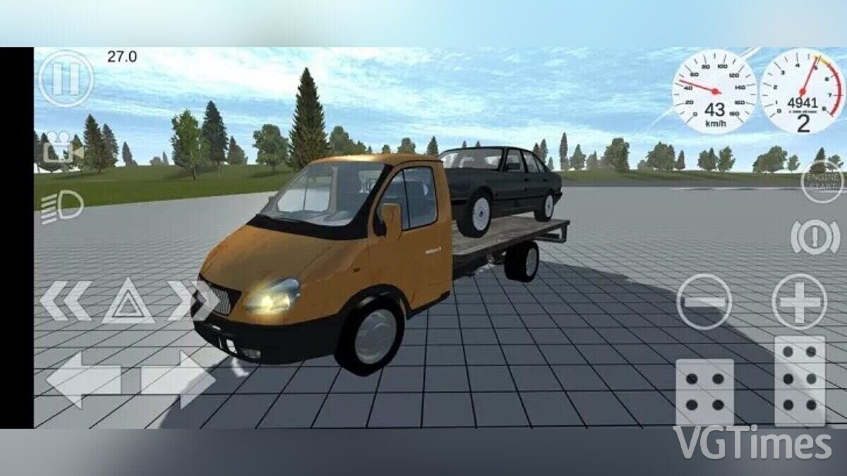 Simple Car Crash Physics Sim — "Gazelle" (GAZ-3302)