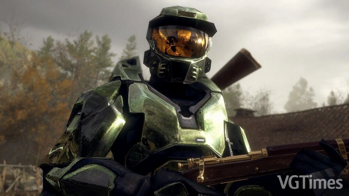 Resident Evil 4 Remake (2023) — Master Chief instead of Leon