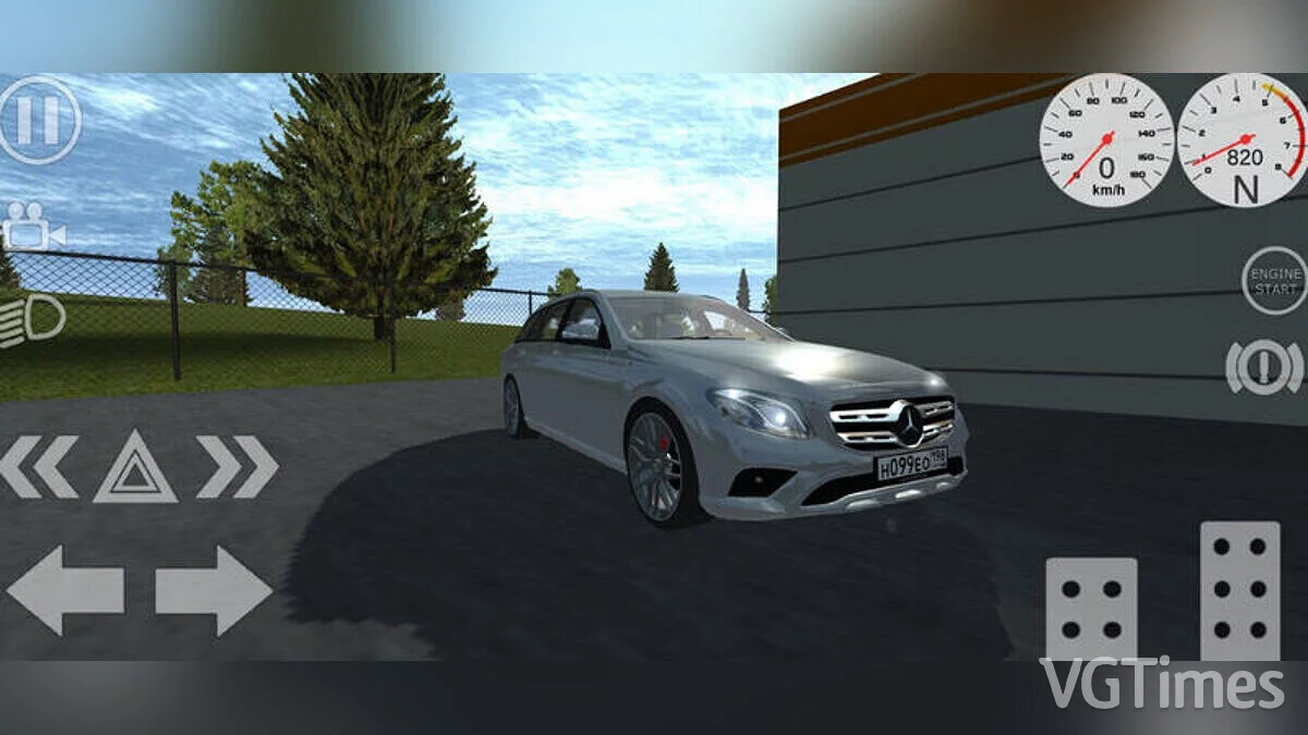 Simple Car Crash Physics Sim — Mercedes E350 (camioneta)