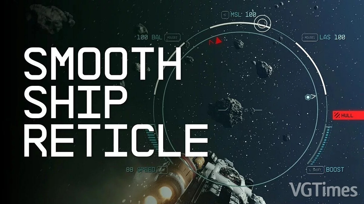 Starfield — Smooth ship sight reticle