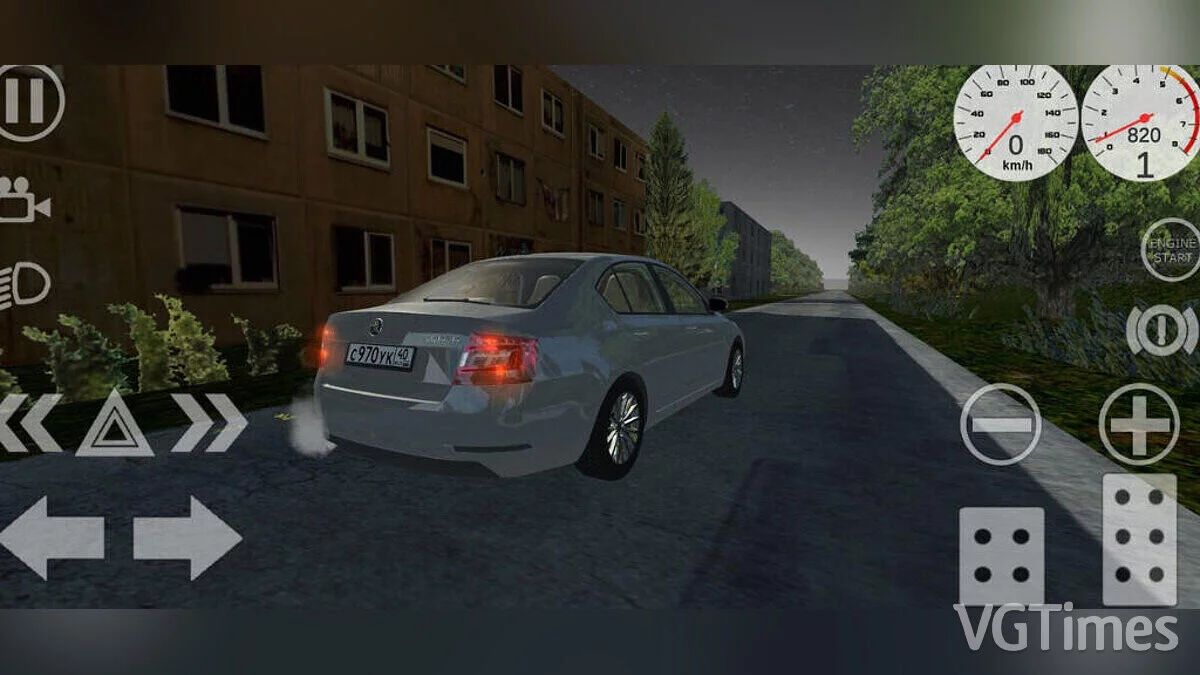 Simple Car Crash Physics Sim — Skoda Octavia V7