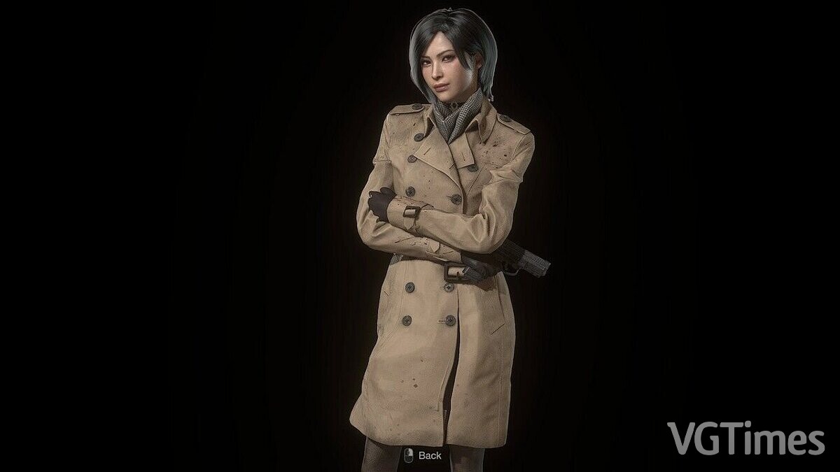 Resident Evil 4 Remake: Separate Ways — Ada in a raincoat or jacket