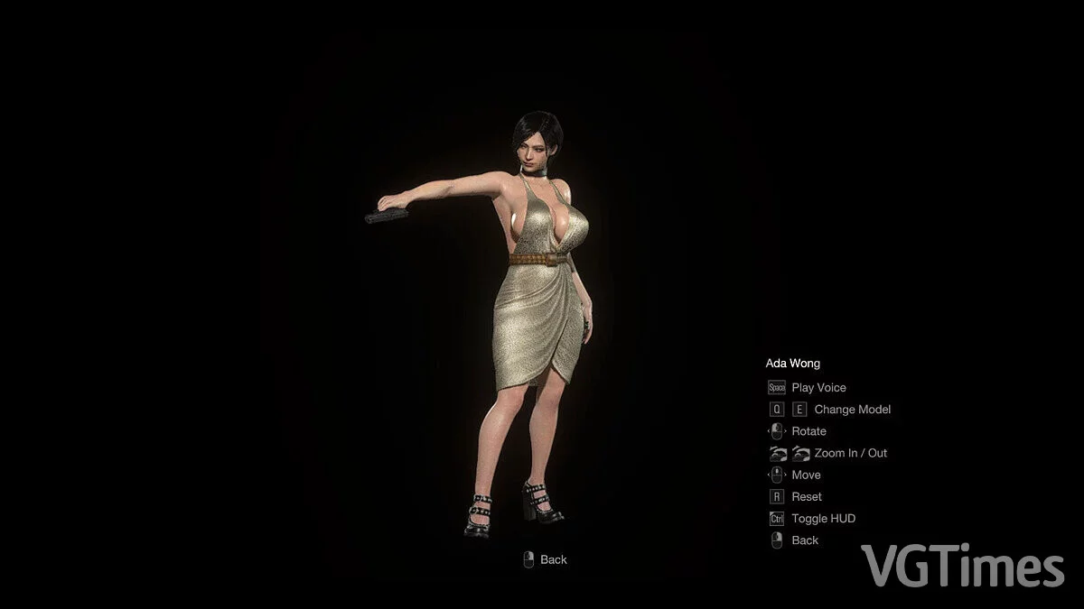 Resident Evil 4 Remake: Separate Ways — Ada con vestido Excella Gionne